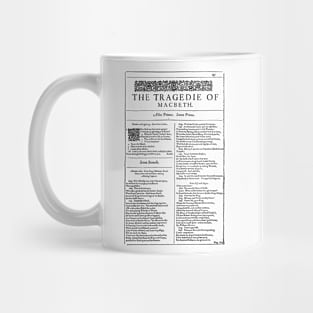 Macbeth First Page Mug